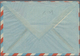 Triest - Zone B - Ganzsachen: 1951, 28 Din On 5 Din Red On Blue Airmail Envelope With Additional Fra - Marcofilie