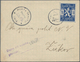 Tschechoslowakei: 1918, 18 H Blue And 20 H Red Each Single Franking On Two Letters Cancelled With "N - Briefe U. Dokumente