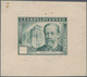 Tschechoslowakei: 1949. Trial Print Of Recess Rotary Printing For The 1.50kc Value Of The Set "125th - Briefe U. Dokumente