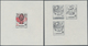 Tschechoslowakei: 1971, Folklore, 60h., 2kc. And 3kc., Four Progressive Proof Sheets Comprising Elev - Brieven En Documenten