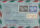 Vatikan: 1948, Airmails 250l. Black And 500l. Ultramarine, Attractive Franking On Registered Airmail - Ongebruikt