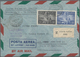 Vatikan: 1948, Airmails 250l. Black And 500l. Ultramarine, Attractive Franking On Registered Airmail - Unused Stamps