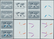 Vereinte Nationen - Wien: 1994. Progressive Proof (14 Phases), Viz Color Separations, In Vertical Pa - Ongebruikt