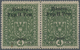 Westukraine: 1919, 4kr. Olive Green In Pair, Mint Copys, Right Stamp Has "no Dot After 'H'", MH, Sig - Ukraine