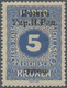 Westukraine: 1919, Overprint On 5 Kr. Ultramarine, Very Fresh, Very Rare Stamp With Varity "thin 'y - Oekraïne
