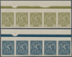 Delcampe - Westukraine: 1919/prepared For But Unissued, 10 S.-3 Kr. Complete Imperforate Set Of 12 In Top Margi - Oekraïne