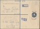 Zypern - Ganzsachen: 1960, Registered Stationery Envelope 25m. Blue Uprated By Complete Set Of 1960 - Andere & Zonder Classificatie