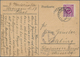 Österreich: 1945, US-AMERIKANISCHE BESETZUNG VON TIROL: 6 Pf Lilapurpur 'Posthorn' Auf Postkarte Von - Gebruikt