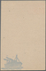 China - Volksrepublik - Provinzen: Lü-Da, 1949, Stationery Card $10 Carmine With Blue Corner Image " - Autres & Non Classés