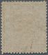 China: 1878, Large Dragon Thin Paper 5 Ca. Yellow, Used Blue Seal (Michel Cat. 420.-). - 1912-1949 Republic