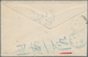 China: 1888, Small Dragon 3 Ca. Tied Light Blue Seal "Tientsin" To Small Cover (faults/two Tears) To - 1912-1949 República