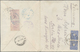 China: 1888, Small Dragon 3 C. (pair) Tied Blue Seal "Peking" With Blue "I.G. OF CUSTOMS PEKING AU 4 - 1912-1949 République