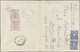 China: 1888, Small Dragon 3 C. (pair) Tied Blue Seal "Peking" With Blue "I.G. OF CUSTOMS PEKING AU 4 - 1912-1949 Republic