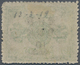 China: 1897, Cents Surcharges 10 C. / 9 Ca. Yellow Green, Non-seriff 2 1/2 Mm, Unused Mounted Mint, - 1912-1949 République
