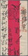 China: 1898, Coiling Dragon 2 C. Red Tied Bisected Bilingual "CANTON 2 JUL 00" To Reverse Of Redband - 1912-1949 République