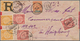 China: 1898, Coiling Dragon 1 C. (3), 2 C. (4), 5 C. Tied Bisected Bilingual „LUNGCHOW 1 AUG 01“ To - 1912-1949 Republic