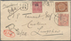 China: 1898, Coiling Dragon 1 C., 2 C. (5 Inc. Horizontal Interpanneau Strip-4), 4 C., 5 C. Rose Tie - 1912-1949 République