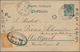 China: 1900, 5 Pf Green German Postal Stationery Card From TSINGTAU To Stuttgart With Additional Fra - 1912-1949 Republic