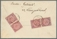 China: 1904, Coiling Dragon 2 C. (4, Two Pairs) Tied Lunar Dater "Chekiang Shanghai -.3.15" To Rever - 1912-1949 República