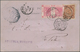 China: 1898, Coiling Dragon 4 C. Brown Tied Bisected Bilingual "SHANGHAI" In Combination W. Hong Kon - 1912-1949 República