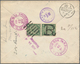 China: 1898, Coiling Dragon 10 C. Green (vertical Pair) Tied Bold "R" And Pa-kua Of "WUHU 7 JUL 01" - 1912-1949 República