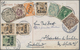China: 1902, 7-.countries Card: Coiling Dragon 1 C. Tied "SHANGHAI LOCAL POST AUG 13 06" With Foreig - 1912-1949 Republic