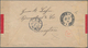 China: 1902, Red Band Cover Addressed To Tsingtao, Kiautschou, Bearing Two Coiling Dragons 2 Cent Re - 1912-1949 République