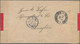 China: 1902, Red Band Cover Addressed To Tsingtao, Kiautschou, Bearing Two Coiling Dragons 2 Cent Re - 1912-1949 Republic