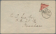 China: 1903, Foochow Provisional, Coiling Dragon 2 C. Bisect Ovpt. "Postage 1 Cent Paid" Tied "FOOCH - 1912-1949 République