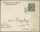 China: 1908, Coiling Dragon 2 C. Green Tied Biscted Bilingual "FOOCHOW 28 DEC 10" Via Shanghai Inc. - 1912-1949 República