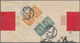 China: 1912, Commercial Press 1 C. And 3 C. Green Both Horizontal Selvadge Pairs, Tied Bilingual Box - 1912-1949 Republic