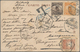 China: 1913, Junk 1/2 C., 1 C. Tied "KIUKIANG 8 AUG 17" To Ppc (Kuling Road) To Maceguece / Portugue - 1912-1949 República