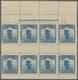 China: 1923, 2nd Peking Printing, 10 C. Prepared But Not Used In Booklet, Pane Of 8 With Top Imprint - 1912-1949 Republik