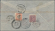 China: 1932/35, Two Air Mail Covers By IAL: $1.30 Frank Tied "SHANGHAI 24.8.37" Registered To Budape - 1912-1949 República