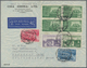 Delcampe - China: 1947/48, Air Mail Covers (4) To Switzerland (3) Or USA, Including 1947 Postal Service Set (5, - 1912-1949 República