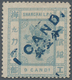 China - Shanghai: 1877, 1 Cand. In Blue On 9 Cds. Blue Grey, Unused No Gum, Pencil Sign And Opinion - Otros & Sin Clasificación