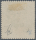 China - Shanghai: 1877, 1 Cand. In Blue On 9 Cds. Blue Grey, Unused No Gum, Pencil Sign And Opinion - Other & Unclassified