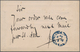 China - Shanghai: 1885, Stationery Card Dragon 20 Cash Bluish Grey Canc. Vermillion "SHANGHAI LOCAL - Autres & Non Classés