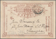China - Shanghai: 1894, Stationery Card 1 Ca. Brown Canc. "SHANGHAI LOCAL POST JA 16 97" W. Address - Otros & Sin Clasificación