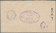 China - Shanghai: 1895, Stationery Envelope 1 C. Brown Canc. Faint Blue With Clear Strike On Reverse - Autres & Non Classés