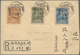 China - Provinzausgaben - Sinkiang (1915/45): 1928, Marshall Chang 1 C., 4 C. And 10 C. Tied Boxed B - Xinjiang 1915-49