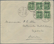 China - Provinzausgaben - Szechuan (1933/34): 1933, SYS 5 C., A Block Of Five Tied Four Strikes "PAH - Sichuan 1933-34