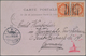 Delcampe - China - Ganzsachen: 1897/98, Two Stationery Cards And One Ppc With Uprates Removed Inc. Lunar Dater - Postales