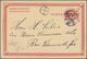 China - Ganzsachen: 1898, Card CIP 1 C., Reply Part Of Double Card, Canc. "TIENTSIN 13 MAR 13" Used - Cartes Postales