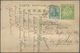 China - Ganzsachen: 1908, Card Square Dragon 1 C. Used As Form W. Germany 5 Pf. Applied Tied "Imp. G - Postales