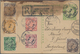 China - Ganzsachen: 1908, Registered Card Usage From Yunnan: Card Square Dragon 1 C. Light Green Upr - Cartes Postales