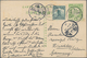 China - Ganzsachen: 1912, Card Flag 1 C.uprated London Print Junk 3 C. Canc. "SHANGHAI 23 MY 15" To - Cartes Postales
