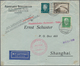 China - Flugpost: 1929, Zeppelin Round-the-world Cover To China: Germany 4 M. Etc. Total 4.25 M. Tie - Otros & Sin Clasificación