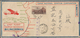 China - Flugpost: 1933, FFC By CNAC Shanghai-Canton, Great Wall 50 C. W. SYS 4 C. On Reverse Tied Sp - Autres & Non Classés