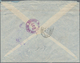 China - Flugpost: 1947, FFC CNAC To USA W. Large Violet "CHINA-USA DIRECT AIR MAIL SHANGHAI 6.10.47" - Autres & Non Classés